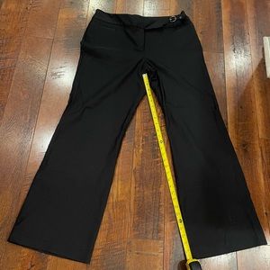 EUC Axcess Streach Pants with Subtle Pinstripes and Belt Detail